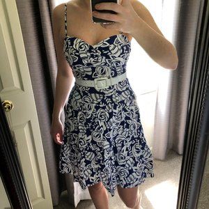 COPY - Blue & White Floral Sundress